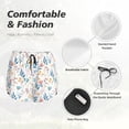 thumbnail image 4 of KLL Tulips Flowers Pattern Shorts Women,Athletic Shorts High Waisted Running Shorts Pocket Sporty Short Gym Elastic Workout Shorts-Large, 4 of 7