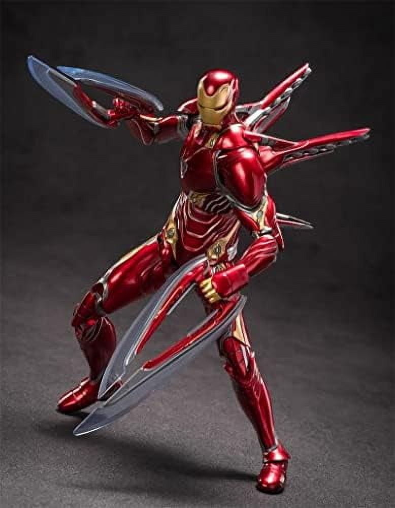 OVONNI Ironman MK50 (Deluxe Version),All Joints Movable 7 Inch Collectible Action Figure,Multi Weapon Accessories