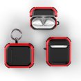 thumbnail image 6 of Case with Keychain Compatible with Airpods 2nd Gen / 1st Gen, PC & TPU Protective Hard Cover Supports Wireless Charging (Front LED Visible) Earbuds Accessories for AirPods 2 / 1 - Red, 6 of 8