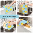 thumbnail image 2 of Yellow Duck Pattern Dish Towels 6 Pack Kitchen Cleaning Dish Cloths Absorbent Reuseable Cleaning Cloths 11'' x 11'', 2 of 9