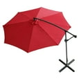 thumbnail image 3 of 360-Degree Rotation Cantilever Hanging Patio Umbrella with Extra-large Canopy for Outdoor Use, Wine Red, 3 of 6