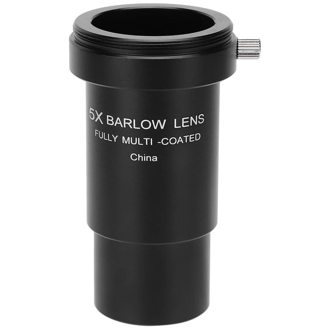 Lente de aumento Lente Barlow de 5X para telescopio de 1.25 pulgadas