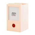 thumbnail image 2 of MORESEC Desktop Storage Box With Calendar With Drawers With Pen Support Multi-Function Household Office Supplies Plastic Storage Box Deals of the Day Clearance Prime, Pink, 2 of 6