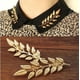 thumbnail image 1 of Broche popular de hoja de árbol de oro y plata para hombres y mujeres, broche para camisa, suéter, cuello, alfiler, 1 of 5