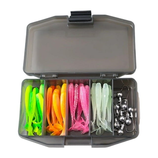 Cebos de pesca para nadar con accesorio luminoso, señuelos de fácil captura para pesca 41 piezas 124 g