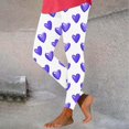 thumbnail image 2 of Outfmvch Valentines Heart Print Sweatpants for Women Print Leggings for Women Seamless Leggings for Women Wide Leg Pants Woman Capri Leggings for Women Wide Leg Yoga Pants for Women Blue L, 2 of 7