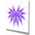 thumbnail image 2 of Bright Purple Unique Fractal Flower - Large Abstract Canvas Artwork, 2 of 3