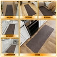 thumbnail image 5 of Ottomanson Extra Long Hallway Runner Rug 3x10 Non-Slip Rug for Kitchen or Bedroom, 2'7" x 10', Brown, 5 of 14