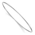 thumbnail image 4 of Auriga Fine Jewelry 14K White Gold Polished 1.5mm Slip-On Bangle for Women, 4 of 6