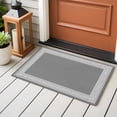 thumbnail image 4 of 2x3 Ft Entryway Area Rug, Grey Geometric Kitchen Rug Runner Washable Floor Mat, Bohemia Tribal Farm Tribal Patterned Non Slip Indoor Door Mat Throw Carpet for Bathroom Living Room Bedroom, 4 of 8