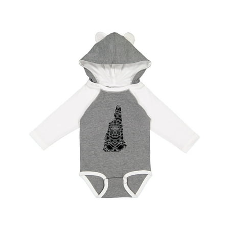 

Inktastic New Hampshire Silhouette Mandala Boys or Girls Long Sleeve Baby Bodysuit