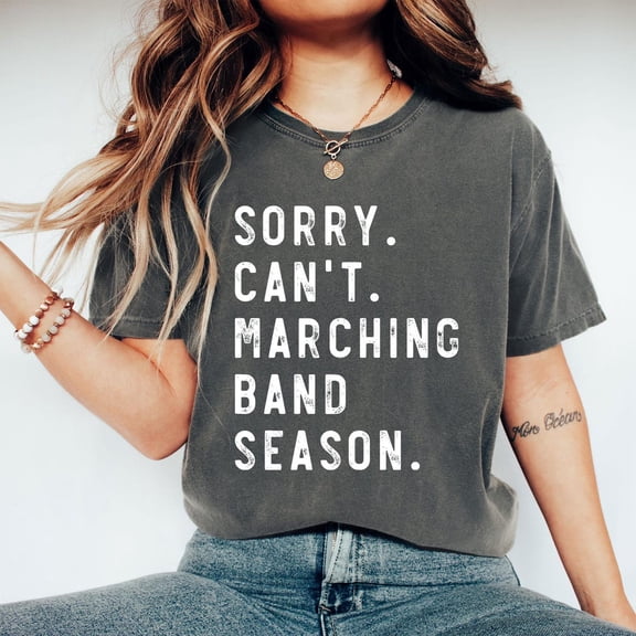 Marching Band Season T-Shirt: Music Student Graphic Tee All Size S-5Xl
