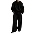 thumbnail image 2 of Kakii Men 2 Piece Outfits 2026 Spring Sweatsuits Crewneck Sweatshirt Wide Leg Sweatpants Lounge Sets Tracksuit, 2 of 9