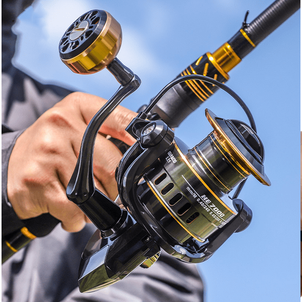 Fishing Reel - New Spinning Reel - Carbon Fiber 22 LBs Max Drag - 10+1  Stainless BB for Saltwater or Freshwater - Oversize Shaft - Super  Value!4000 