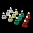 thumbnail image 4 of 12 Pieces Badminton Shuttlecocks Birdies Set - Outdoor Indoor Training Badminton Ball 12Pcs, 4 of 8