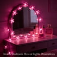 thumbnail image 6 of Decorative Flower String Lights Plug in for Bedroom, Connectable 33ft 100 LED Soft Cherry Blossom Fairy Light for Patio Room Dorm Wedding Party Christmas Tree Hanging Decorations, Pink, 6 of 16
