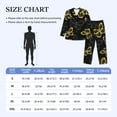 thumbnail image 6 of Bingfone Men'S Pajama Set 2 Piece Loungewear Pjs, Long Sleeve With Pajama Pants-Golden Glitter Butterflies, 6 of 9