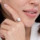 thumbnail image 4 of Guangzhoushicwz Anillo solitario de perla cultivada de agua dulce natural Angara para mujer en plata de ley, 4 of 4