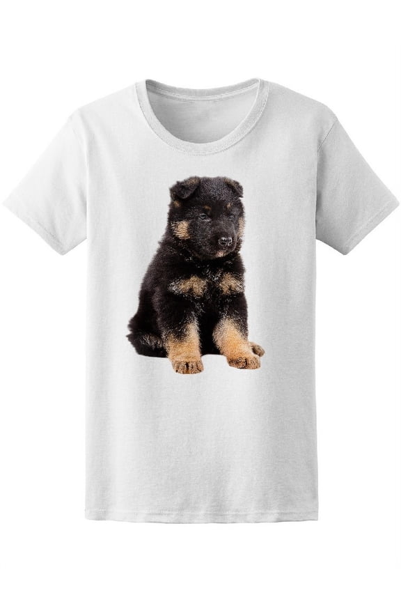 Adorable German Shepherd T-Shirt Women -Image by Shutterstock, Female XX-Large