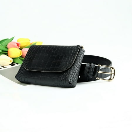 QIUYIDP Fashionable And Versatile Ins Chain Bag Women s Belt Decorative Alloy Jeans Dress Coat Mini Waist Bag