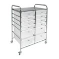 thumbnail image 2 of Kit Sillon Barberia Reclinable Negro Organizador 12 Cajones Multiusos Nanofort, 2 of 12