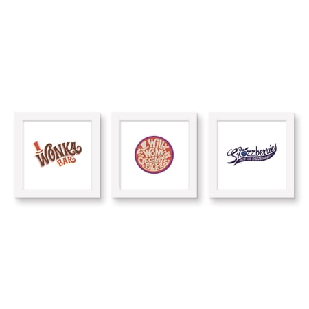 Gallery Pops Willy Wonka and the Chocolate Factory - Candy Wall Art Bundle (3-Pack)