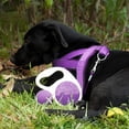 thumbnail image 4 of LAICAIW 10 ft Lavender Purple Retractable Dog Leash with Dispenser and LED Light for Small Medium Large Dog or Cat up to 110 lbs, Anti-Slip Handle, Tangle Free, Reflective Nylon Tape by, 4 of 7