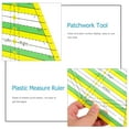 thumbnail image 4 of LEORX 1Pc Patchwork Tool Plastic Ruler for Cloth Craft with Clear Number Display, 4 of 5