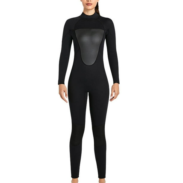 Sonducket Traje de buceo Trajes de baño de buena elasticidad Protector solar fuerte Traje de neopreno fácil de usar Deportes acuáticos Mujer Negro M