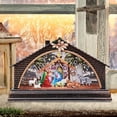 thumbnail image 4 of Gibobby Casa de Navidad Pesebre Casa de nieve Decoración de noche Decoración del Accesorios Regalo de Navidad(B), 4 of 5
