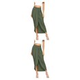 thumbnail image 2 of Guardurnaity de poliéster para mujer, reemplazo de cintura alta, transpirable, Color sólido, plisada, para oficina, para chicas, faldas para L Verde 2Conjunto, 2 of 6