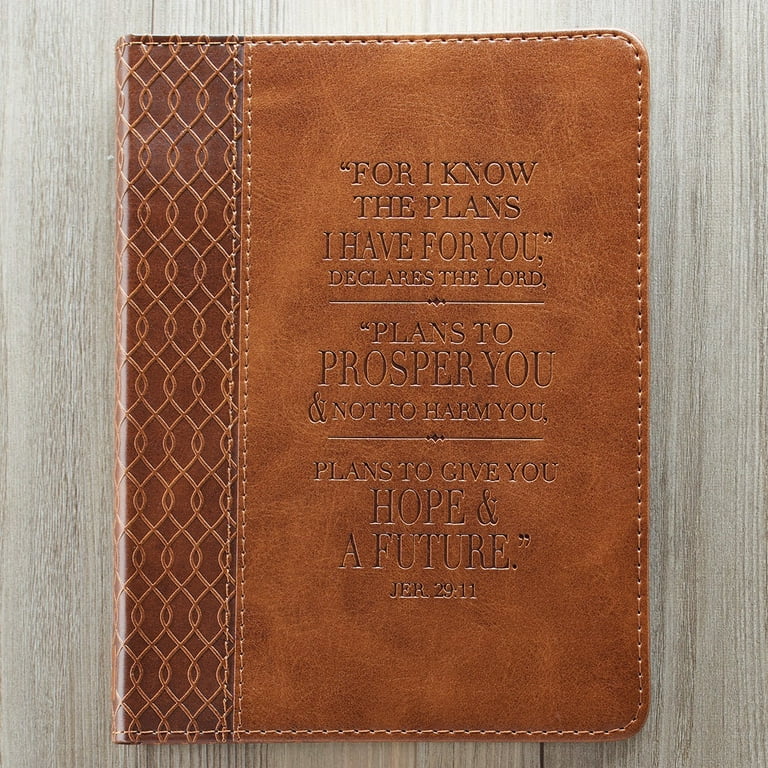 Christian Art Gifts Handy-sized Journal, Jeremiah 29:11, Tan, 240 