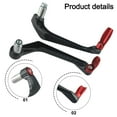 thumbnail image 5 of BUYISI 2Pcs Motorcycles Cnc Handlebars Brake Clutch Lever Hand Guard Protectors Aluminum Gear Modification Accessories Handguard Shield Red, 5 of 5