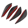 thumbnail image 3 of Alerones De Fibra De Carbono Para Coche, Aptos Para Parachoques Delantero, Divisor De Labios, Aleta, Kit De Carrocería Para Coche, Accesorio 4 Unids/Set Eigraketly VI005576-00, 3 of 6