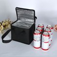 thumbnail image 4 of Bolsa De Enfriamiento Nevera para exteriores, bolsa de almuerzo para picnic, portátil con aislamiento térmico (S), color negro, 4 of 6