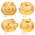 thumbnail image 2 of MasteelfCA Rabbit Shaped Piggy Bank Girl Boy Bedroom Coin Bank Zodiac Coin Container Gift, 2 of 8