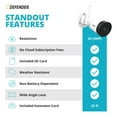 thumbnail image 3 of Defender Guard 2K Resolution Wi-Fi. Plug-In Power,  Indoor & Outdoor Security Camera with Mobile Viewing, Audio Recording and No Monthly Fees + Free 16 GB SD Card, 3 of 10