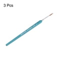 thumbnail image 3 of Uxcell 3pcs Detail Paint Brushes 14.5mm Nylon Miniature Painting Brush for Watercolor Acrylic Painting(4#), Blue, 3 of 6