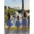thumbnail image 5 of 2Bunnies Girls' 12M-10yr Peony Lace Straight Long Sleeve Knee Flower Girl Dress, 5 of 7