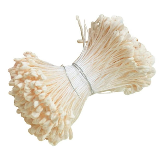360 piezas de estambres y pistilos para flores artificiales, ideales para manualidades. beige