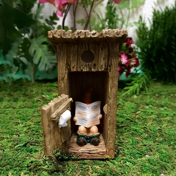 Outdoor Indoor Garden Gnome Decoration Figurine - 5-7 Inch Tall Cute Whimsical Weatherproof Uv Resistant Poly Craft Ornament For Garden Patio Yard Lawn Garden Bed Porch