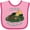 Pink and Fuchsia, variant on Inktastic My First Camping Trip-camping Hedgehog Boys or Girls Baby Bib