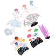 thumbnail image 3 of Decorations Plants Set, Coral Decorations Artificial Colourful Safe  For Aquarium For Fish, 3 of 8