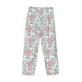 thumbnail image 4 of Kdxio Cute Rabbit And Heart Print Men's Sleep Pajama Pant Lounge Pants with Pockets, 4 of 8