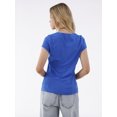 thumbnail image 3 of No Boundaries Scoop Neck Tee with Short Sleeves, 1 or 3-Pack, Women’s, 3 of 6