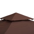 thumbnail image 6 of Auto Beyond Canopy Replacement 10x10ft Outdoor Shelter for Smaller Top Double Tiered Canopy Cover (Coffee), 6 of 6