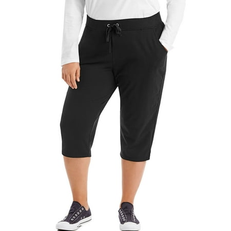 Just My Size Womens French Terry Capris, 5X, Navy | Walmart Canada