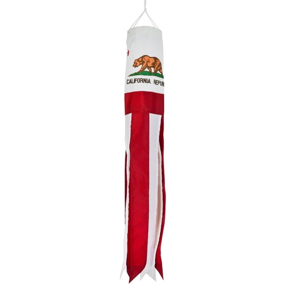 In the Breeze 5039 — 18-inch California State Flag Colorful Hanging Windsock Décor