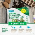 thumbnail image 3 of Back to the Roots Natural and Organic 3-in-1 Seed Starting Mix, Premium Blend Soil, 6qt, 3 of 4