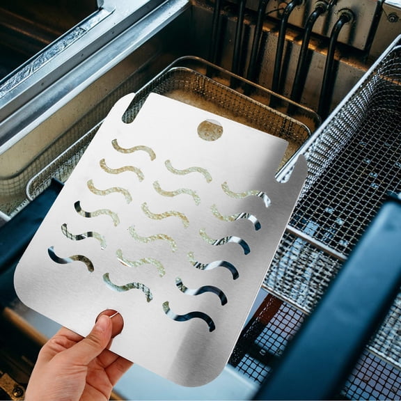 ETHZZLE Stainless Steel Deep Fryer Food Debris Screen Accessory for Electric Fryer Kitchen Use 1 Piece